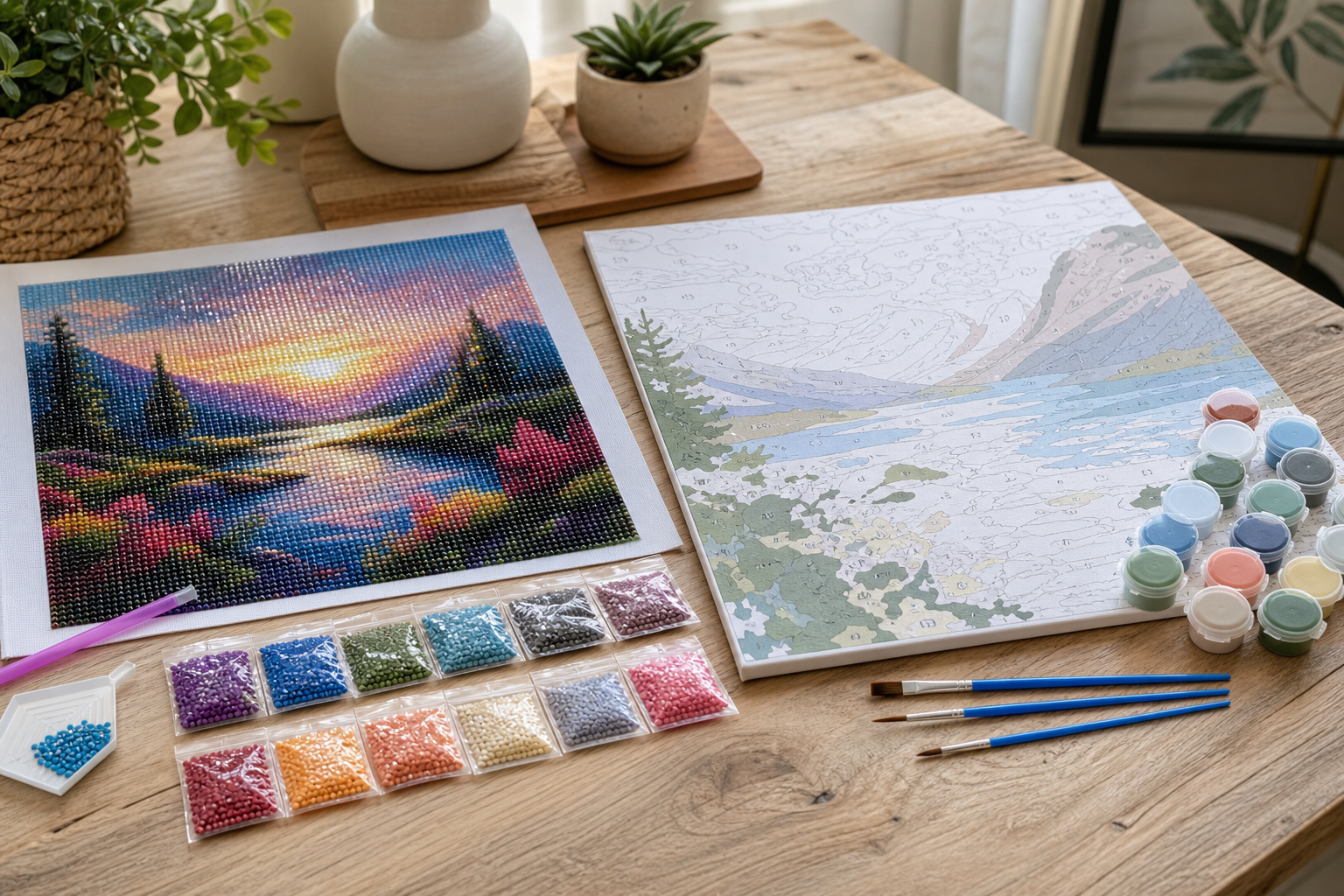 Diamond Painting oder Malen nach Zahlen?