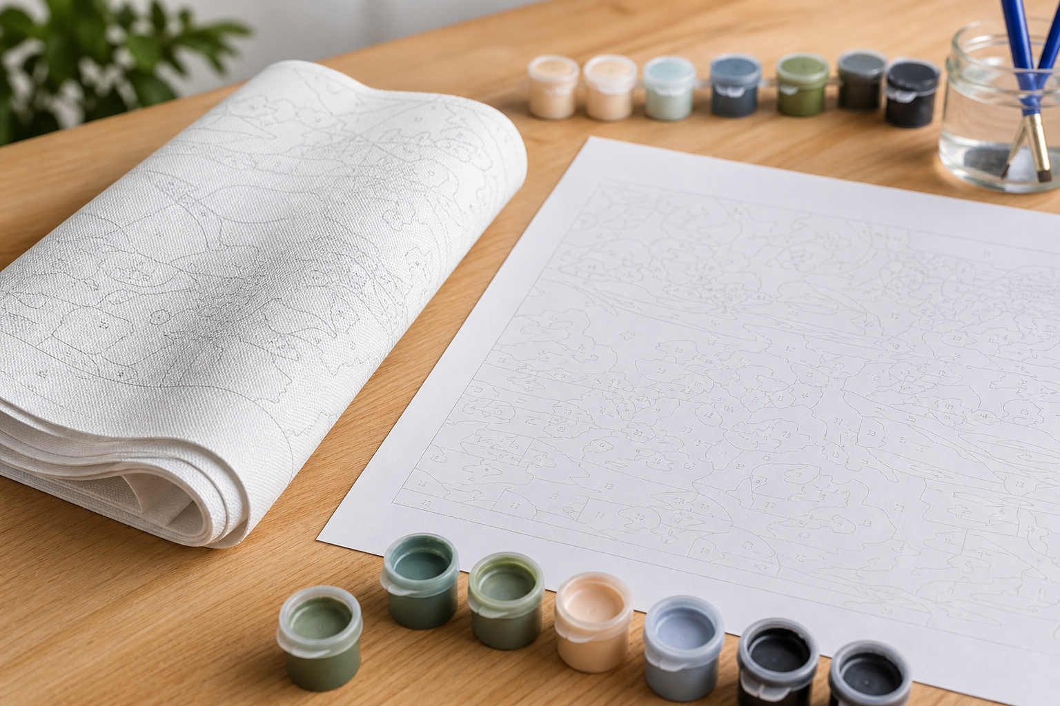 Malen nach Zahlen: Leinwand oder Papier?